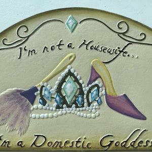 Domestic Goddess Ceramic Plaque